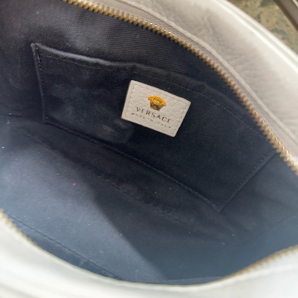 Versace Calfskin Palazzo Medusa Camera Bag White Leather - Picture 10 of 11